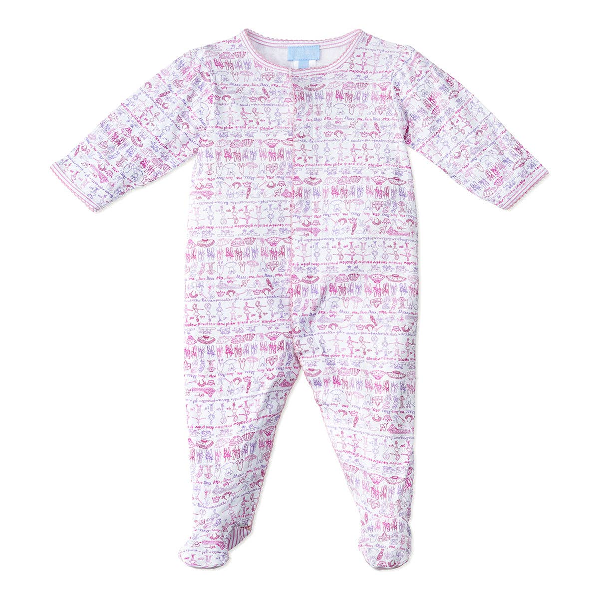 Ballet Snap Baby Onesie Pajamas
