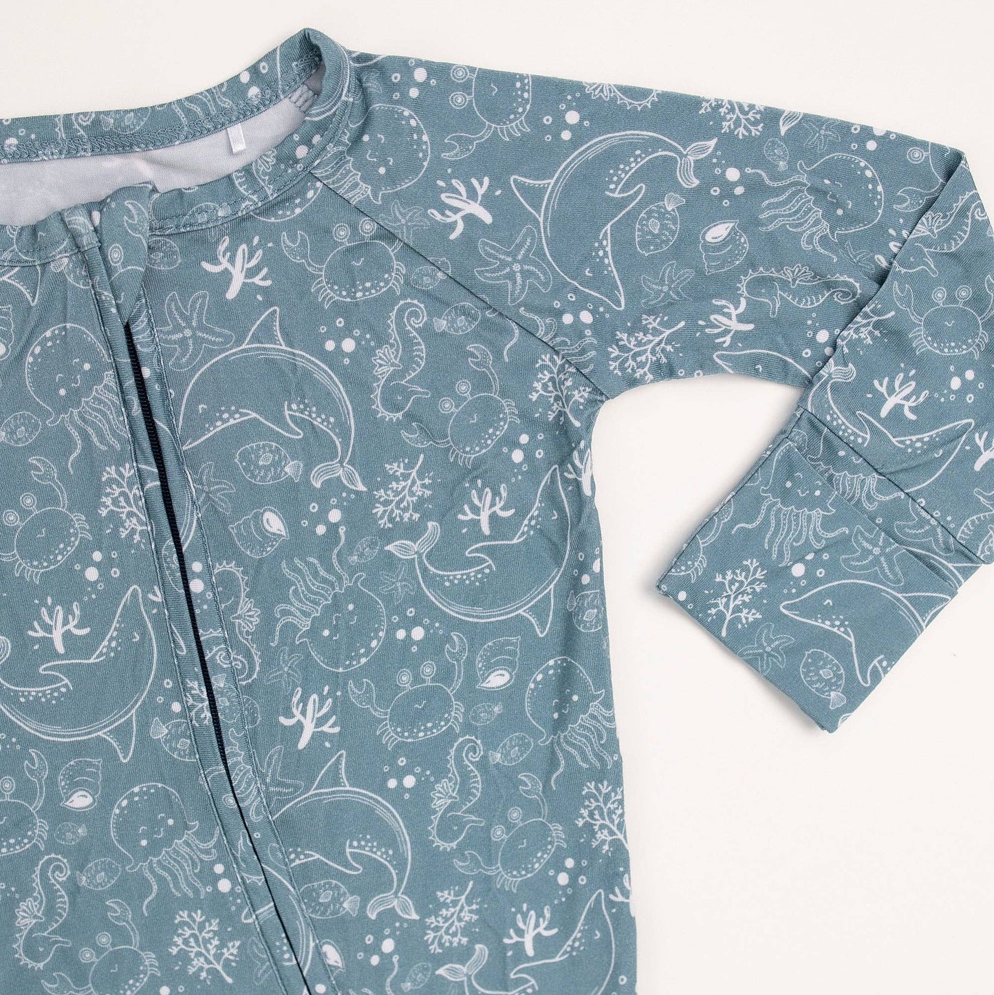 Sea Life Bamboo Zip Pajama Sleeper