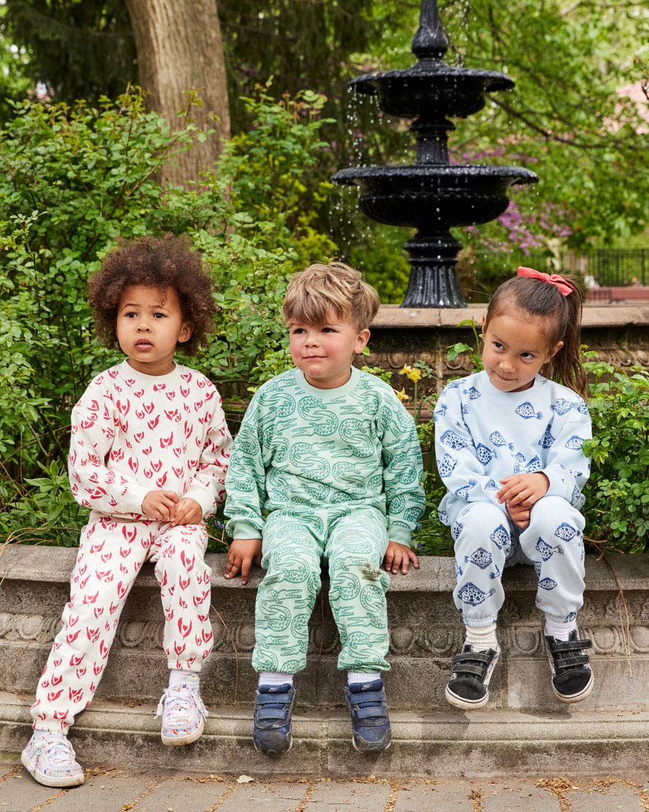 Organic Cotton Alligator Printed Sweatshirt