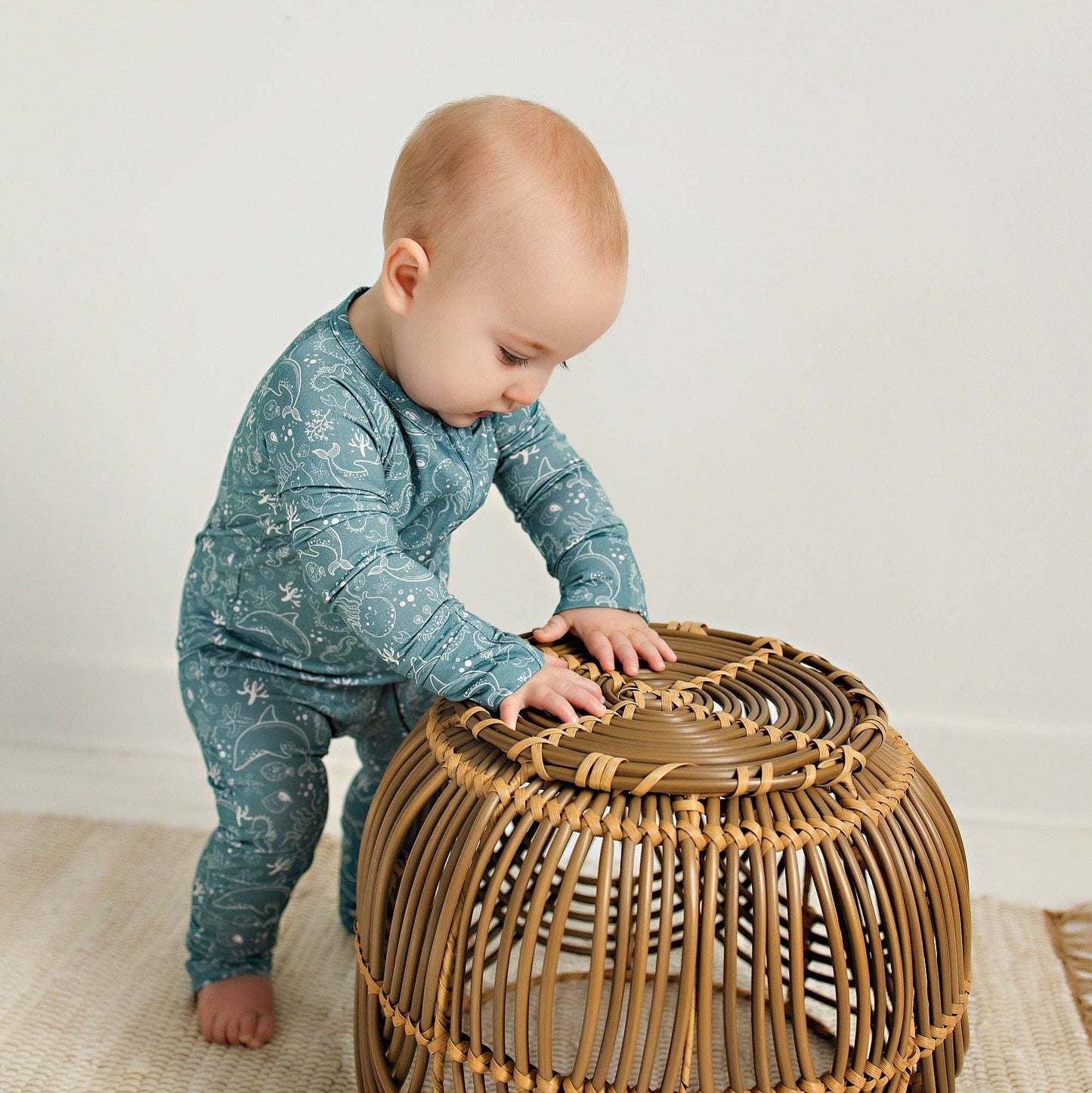 Sea Life Bamboo Zip Pajama Sleeper