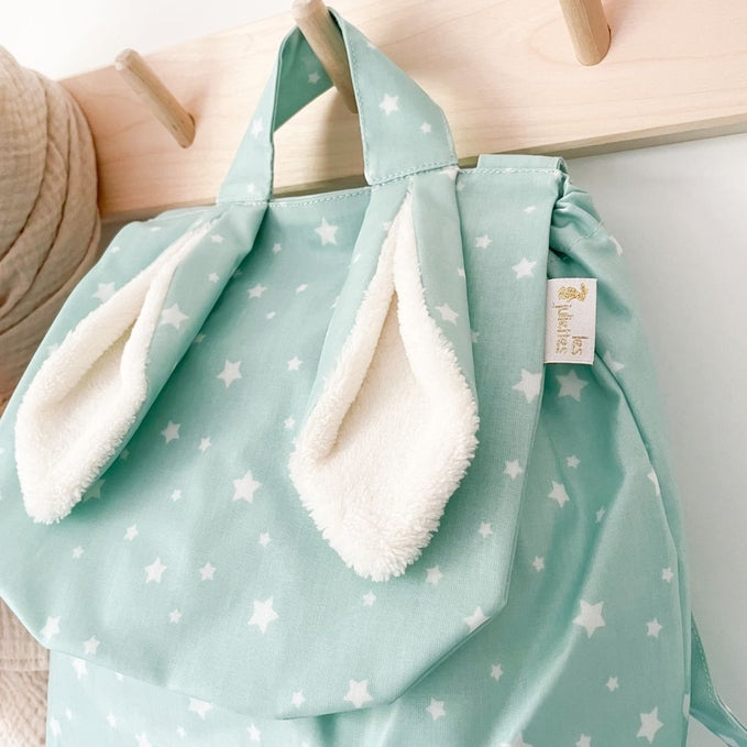 Coated Cotton Gauze Bunny Ear Backpack