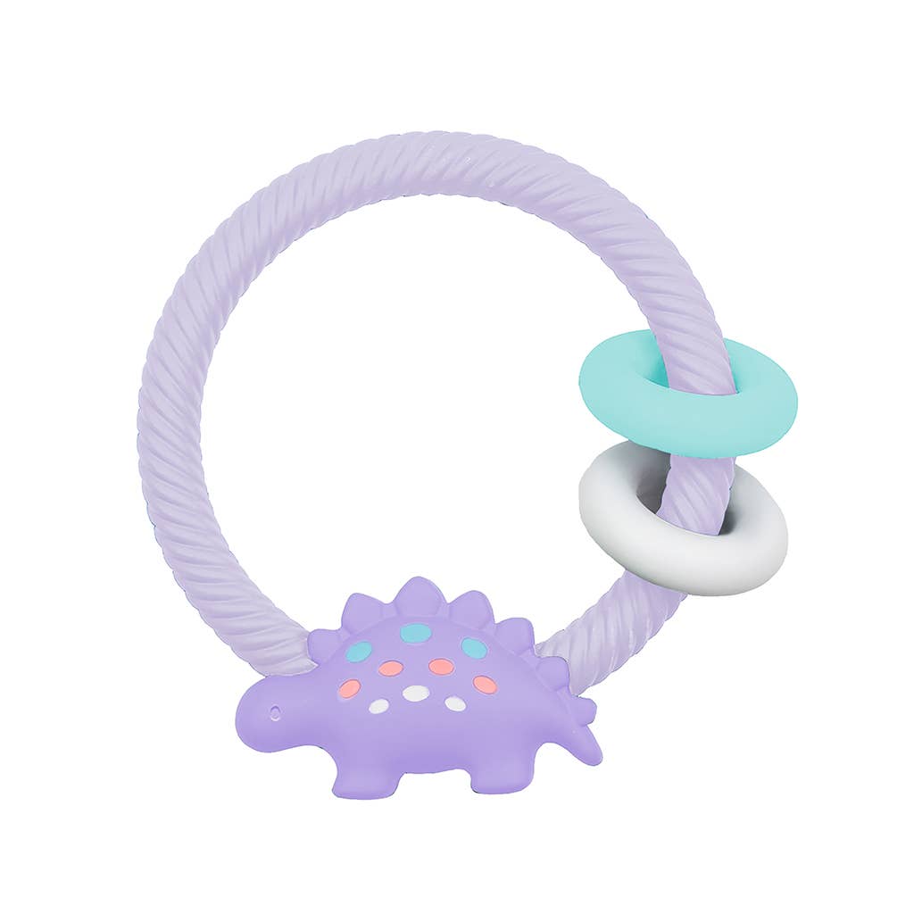 Ritzy Rattle™ Silicone Teether Rattles: Rainbow