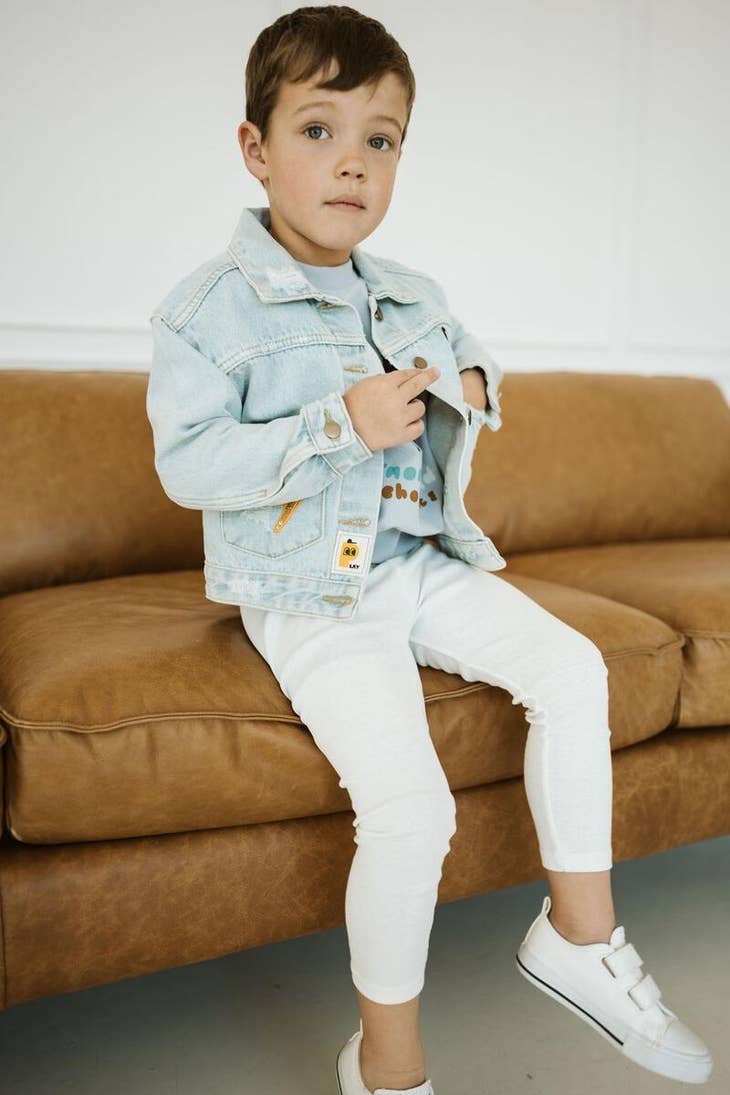 Smiley Face Denim Jacket