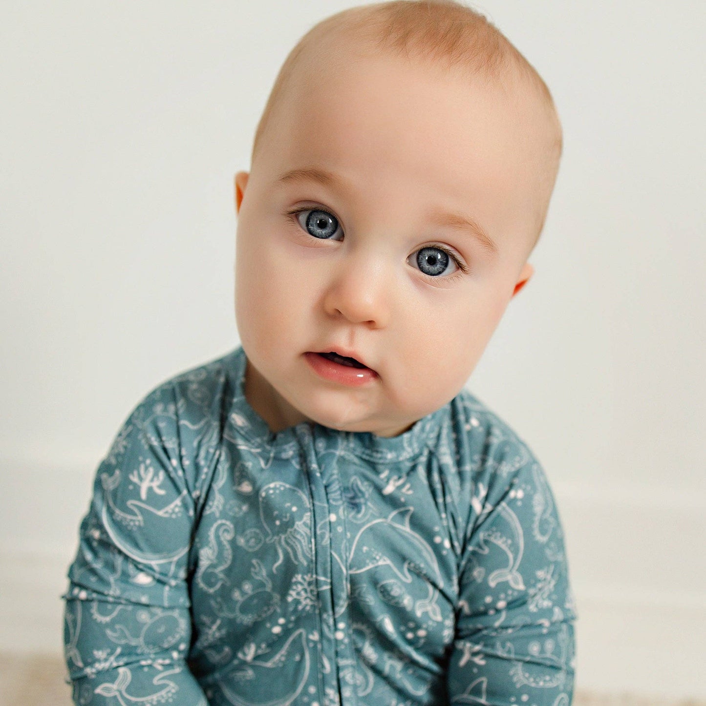 Sea Life Bamboo Zip Pajama Sleeper