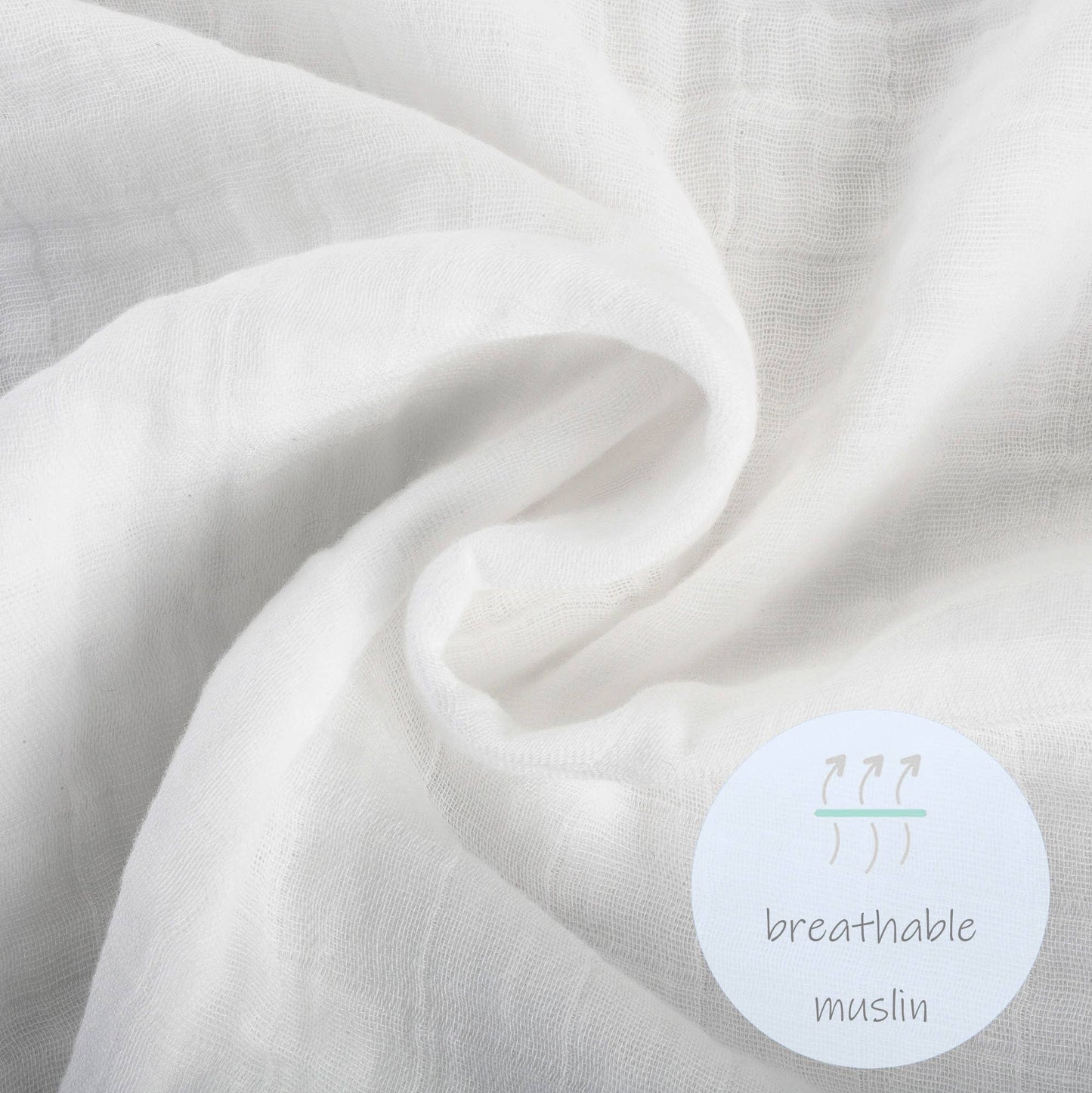 Lemon Cotton Muslin Swaddle Blanket