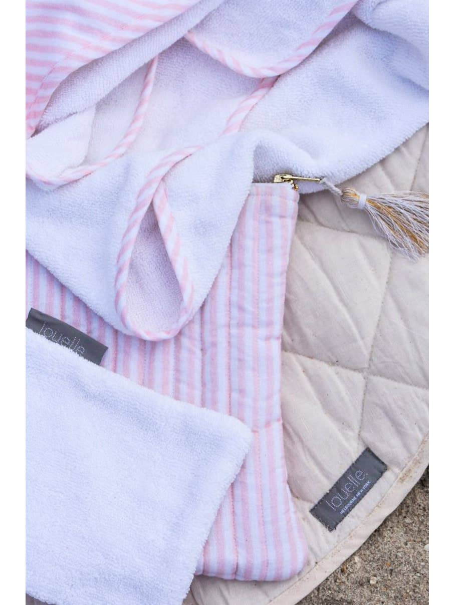 Hooded Baby Bath Towel and Wash Mitt