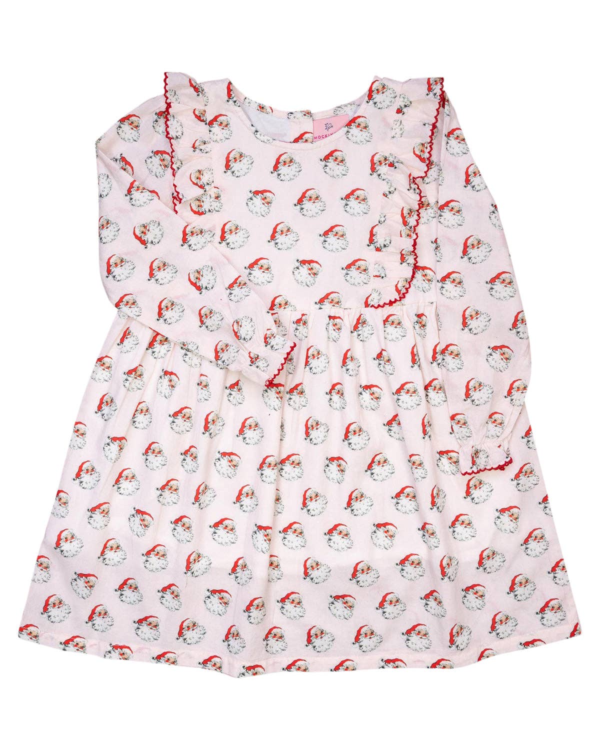 retro santa dress Pink Vintage Santa Toddler Dress