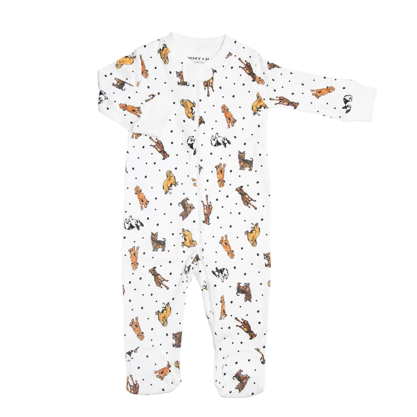Best Pups Pima Cotton Zipper Romper