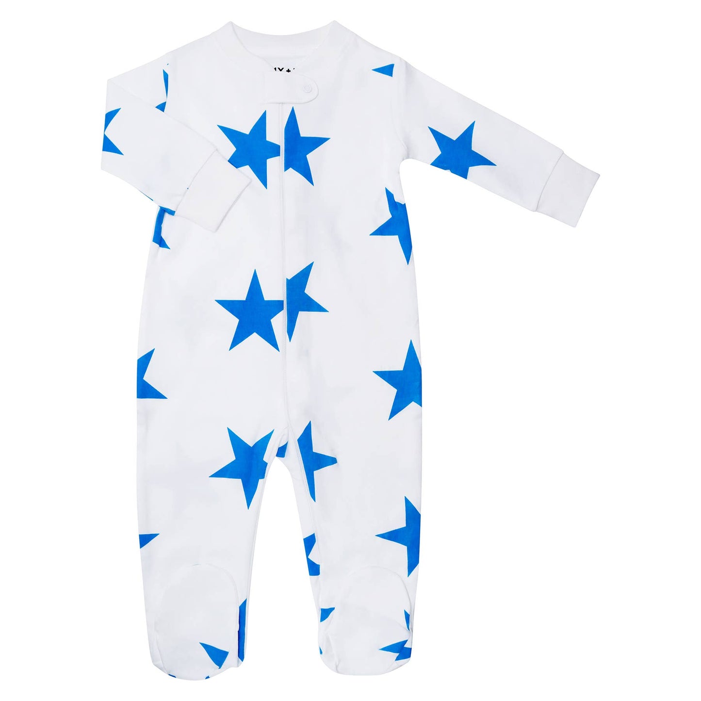 Bold Star Pima Cotton Zipper Romper