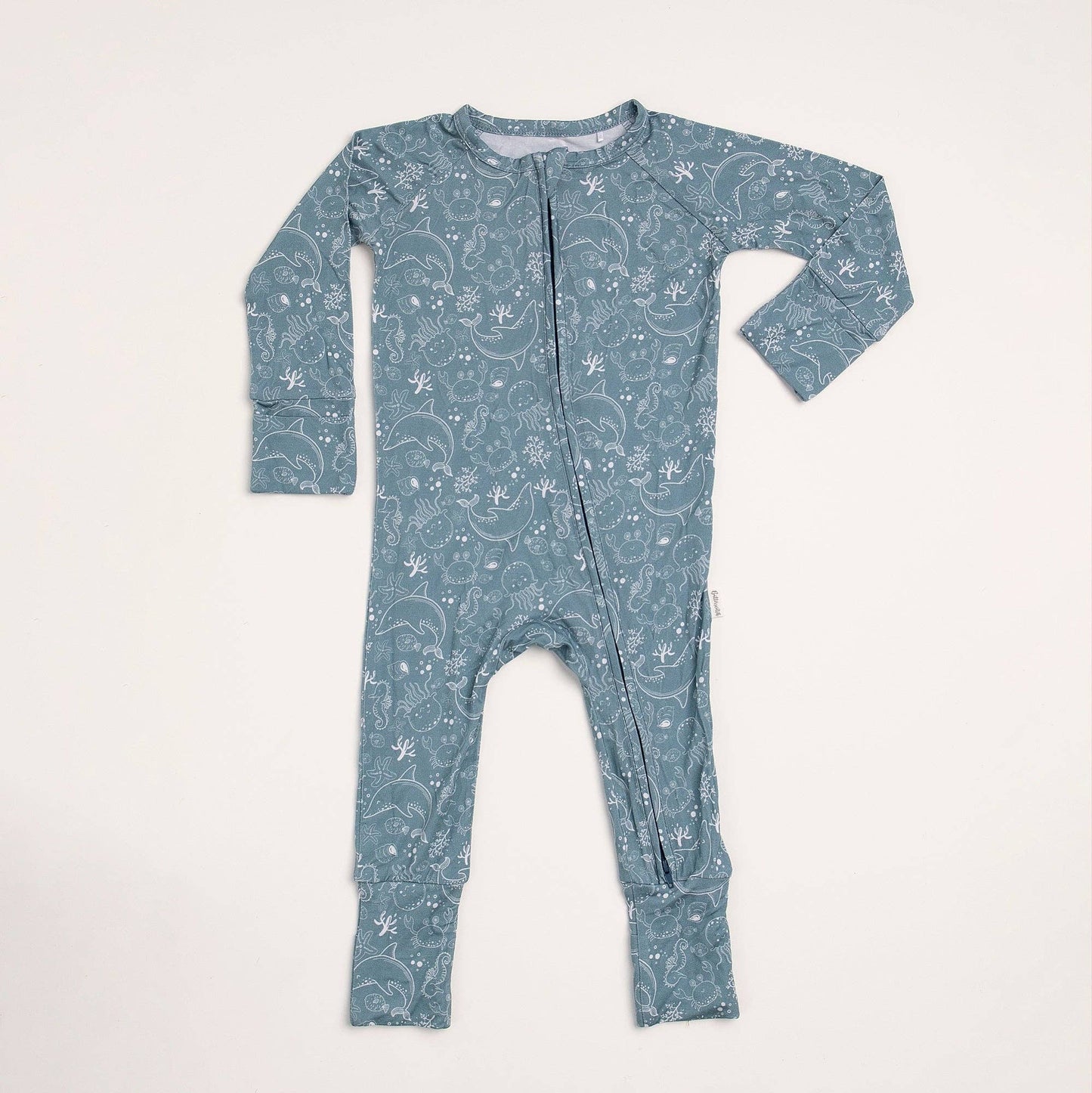 Sea Life Bamboo Zip Pajama Sleeper