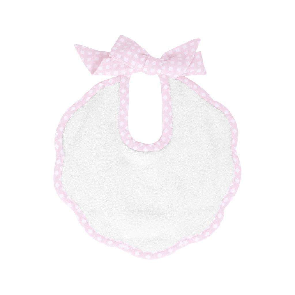 Scalloped Bib with Gingham