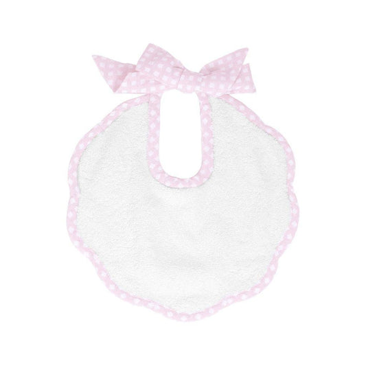 Scalloped Bib with Gingham