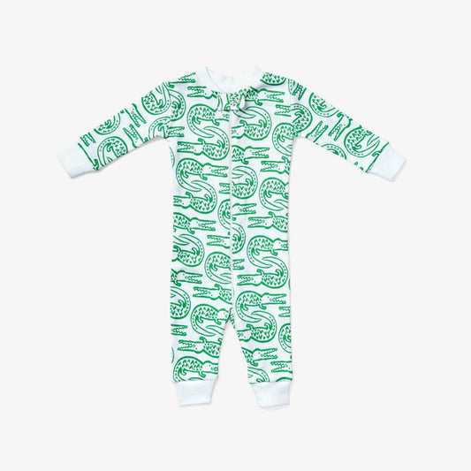 Organic Cotton Alligator Printed Zip Sleeper