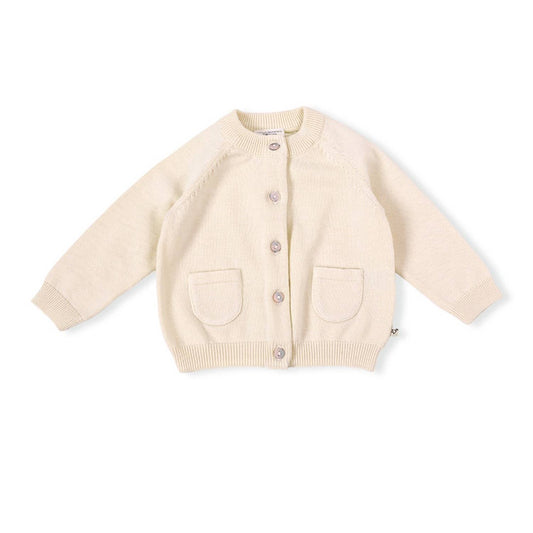 Milan Knit Organic Cotton Button Baby Cardigan Sweater